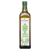 Mr Organic Italian extra virgin olive oil in glass bottle, imported from the UK