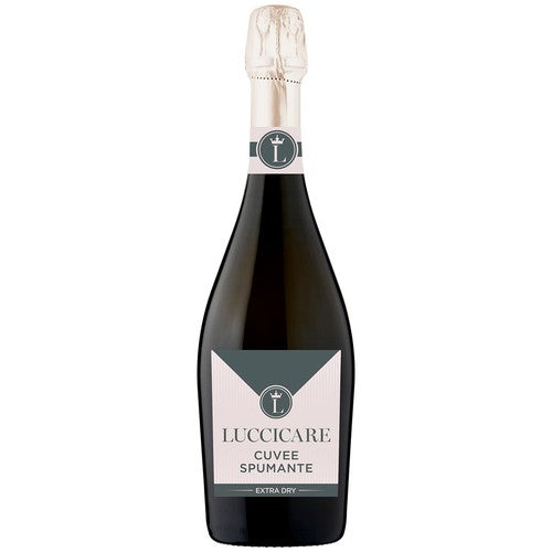 Luccicare Spumante Bianco extra dry sparkling wine 75cl, UK version