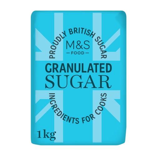 M&S British Granulated Sugar 1kg, imported from the UK