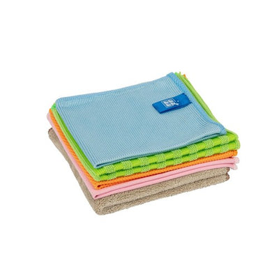 M&S Addis Premium Multi-Purpose Microfibre Cleaning Cloth Set Pack of 5- Buy online at McGrocer