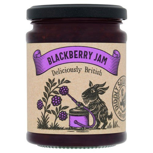 Diddly Squat Farm blackberry jam jar (British brand)