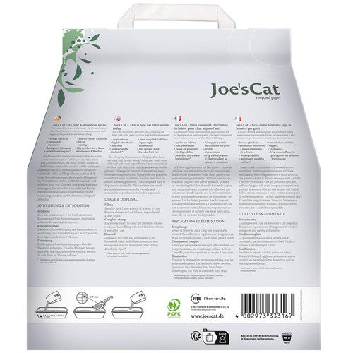 Joe's Cat clumping cat litter made from recycled paper and wood 3kg, UK version