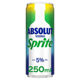 Absolut & Sprite ready-to-drink cocktail 250ml can (British brand)