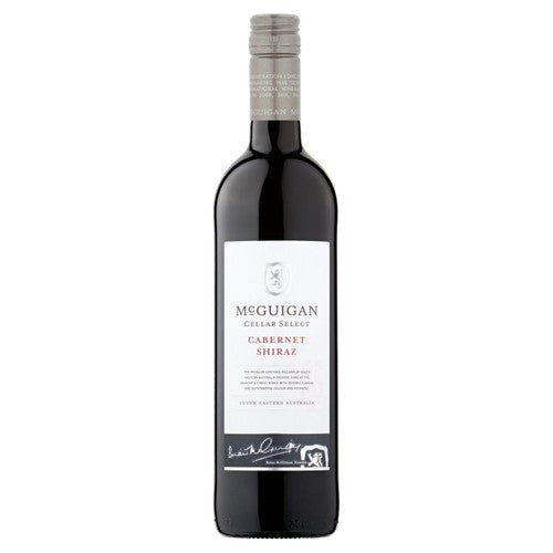 McGuigan Cellar Select Cabernet Shiraz wine 75cl, imported from the UK