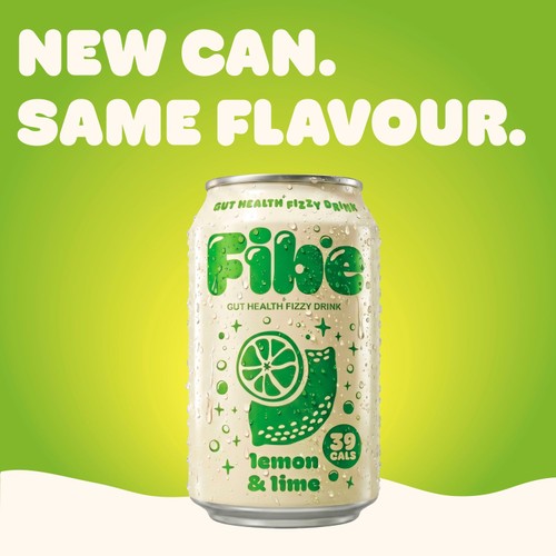 Fibe Lush Limeonade lemonade in 4 x 250ml cans - British product