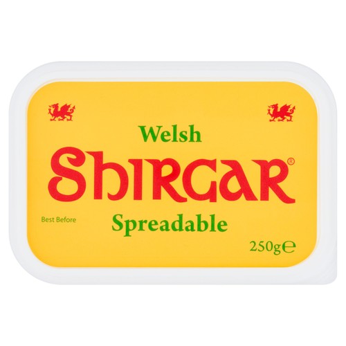 Shirgar spreadable butter 250g (British brand)