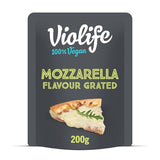VIOLIFE Mozzarella Grated Vegan Cheese Alternative 200g (British brand)
