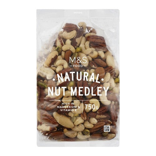 M&S Nut Medley 750g, imported from the UK