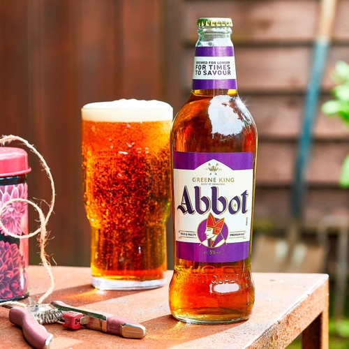 Abbot Ale Rich Malty real ale 500ml UK version