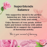 Twinings Balance Tea rose and lemon balm 20 tea bags (British brand)