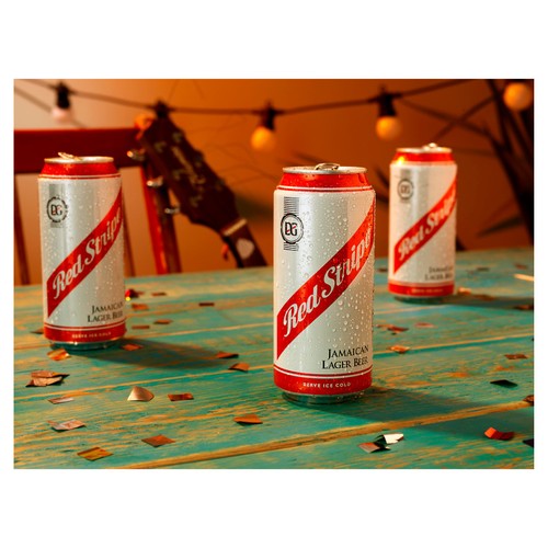 Red Stripe Jamaican Lager Beer 4x440ml, imported from the UK