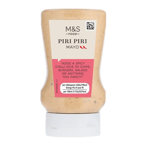 M&S Peri Peri mayonnaise 280ml, imported from the UK