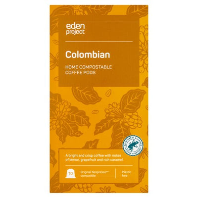 M&S Eden Project Home Compostable Nespresso Capsules Colombia Single Origin Coffee Capsules 10 per pack- Buy online at McGrocer