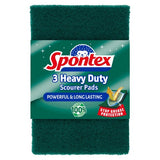 Spontex heavy duty scourer pads 3 pack 10x15cm (British brand)