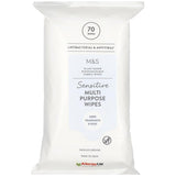 M&S sensitive antibacterial wipes 70 pack, imported from the UK