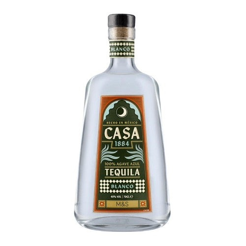 M&S Casa 1884 Tequila Blanco bottle 40% ABV - British product