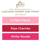 Glade Large Scented Candle, Peony & Cherry