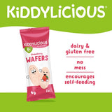Kiddylicious strawberry maxi wafers baby rice wafers 10 x 4g, UK version