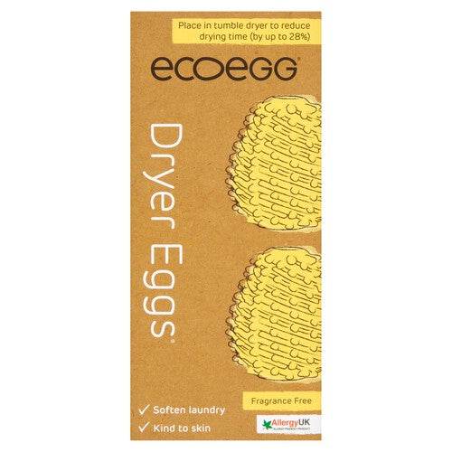Fragrance-Free Dryer Eggs for Tumble Dryers - Reduces Drying Time, Softens Clothes
