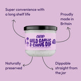 Dipp Wild Garlic & Chive Dip 205g - British product