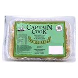 Captain Cook skinless boneless cod fillets 250g - British product