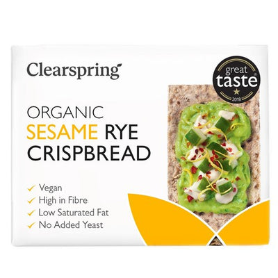 M&S Clearspring Organic Rye Crispbread Sesame 200g- Buy online at McGrocer