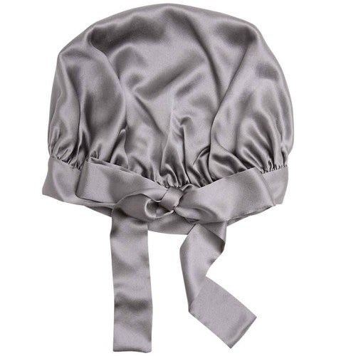 M&S Pure Silk Hair Bonnet Charcoal (British brand)