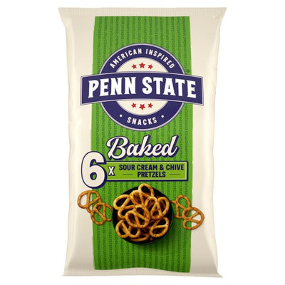 M&S Penn State Sour Cream & Chive Pretzel Snacks 6 Pack- Buy online at McGrocer