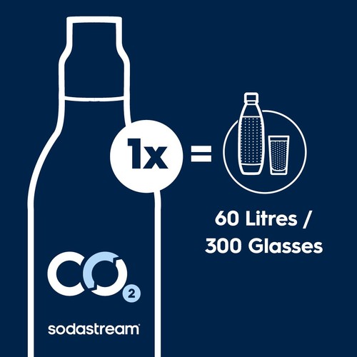 SodaStream spare CO2 gas cylinder 425g (British brand)