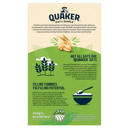 Quaker Oat So Simple Apple Blueberry porridge sachets 10 pack (British brand)