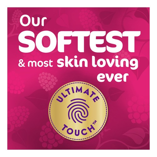 Cushelle Quilted Raspberry & Rhubarb Toilet Rolls, 50% More Sheets