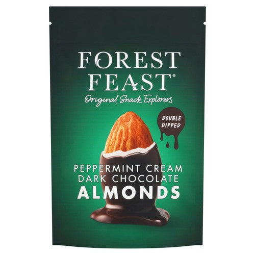 Forest Feast Peppermint Cream Dark Chocolate Almonds 120g - British product