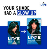Schwarzkopf LIVE Intense Colour U75 Midnight Jade hair dye box, UK version