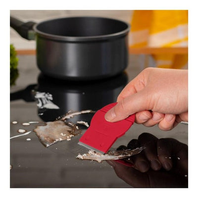 Grattant pour plaque vitrocéramique avec lame interchangeable et capuchon de protection