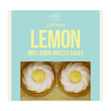 M&S lemon drizzle cakes 4 x 57g, imported from the UK