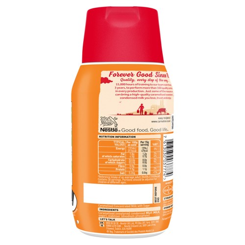Carnation Caramel Drizzle 450g bottle - British product