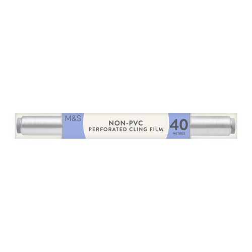 M&S non PVC perforated cling film 40m, imported from the UK