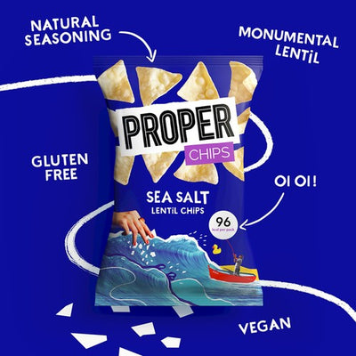 Sea Salt Lentil Chips 20g Bag