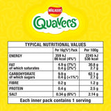 Walkers Quavers cheese flavour potato snacks multipack 20 x 16g (British brand)