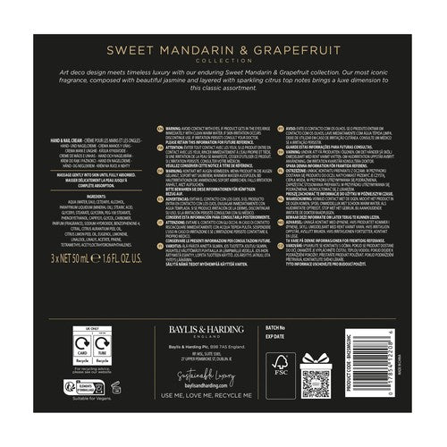 Baylis & Harding Sweet Mandarin & Grapefruit Indulgent Hand Trio Gift Set