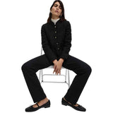 M&S Womens Cotton Rich Joggers, 20, Black