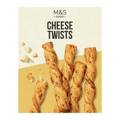 M&S Cheese Twists 250g, imported from the UK