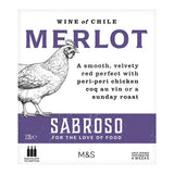 M&S Merlot wine pouch 3 bottle equivalent - British product