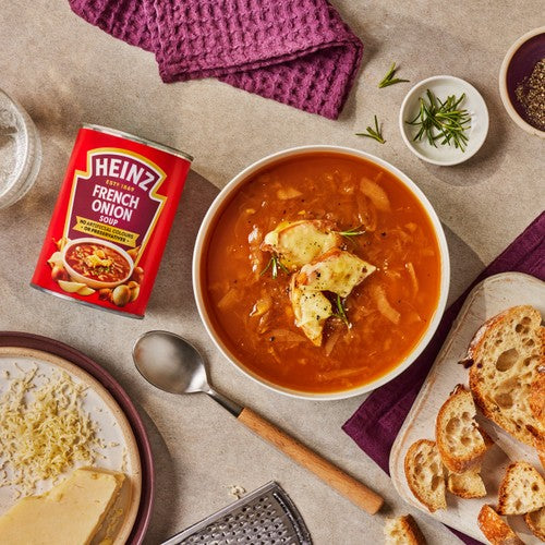 Heinz French onion soup can 400g, UK version