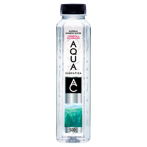 Aqua Carpatica still mineral water with low sodium and nitrates - British product