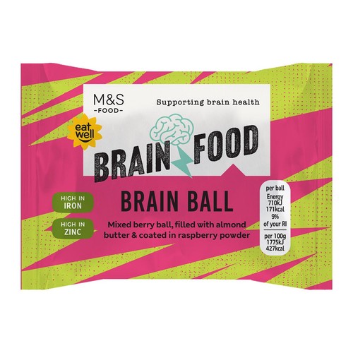 M&S mixed berry snack ball 40g, imported from the UK