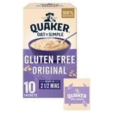 Quaker Gluten Free Original Porridge Sachets 10 sachets, imported from the UK