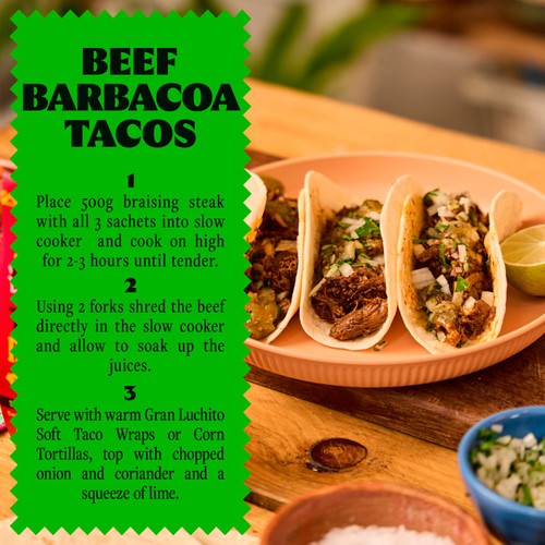 Gran Luchito Smoky Chipotle Taco Recipe Kit 303g, UK version