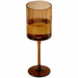 M&S Hammered Wine Glasses, Brown