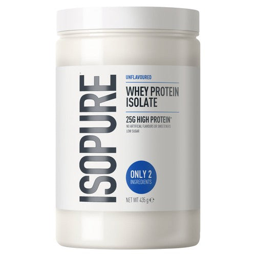 Isopure unflavoured whey protein isolate powder 435g, UK version